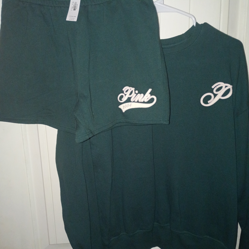 PINK Victoria's Secret Teal Sweatshirt